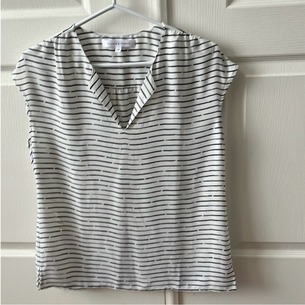 Striped V-Neck Women's Top